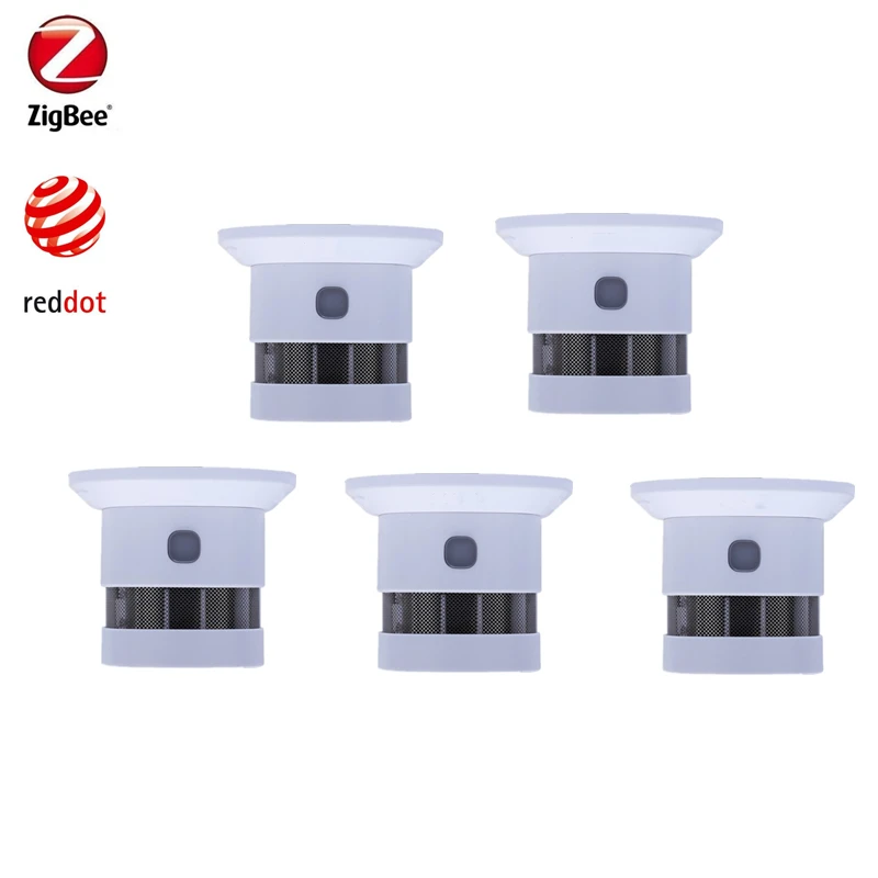 Zigbee Sensor Smoke Detector Fire Alarm Detector Smart Home Sensor 2.4GHz High Sensitivity Compatible with SmartThing Gateway panic button bluetooth Alarms & Sensors