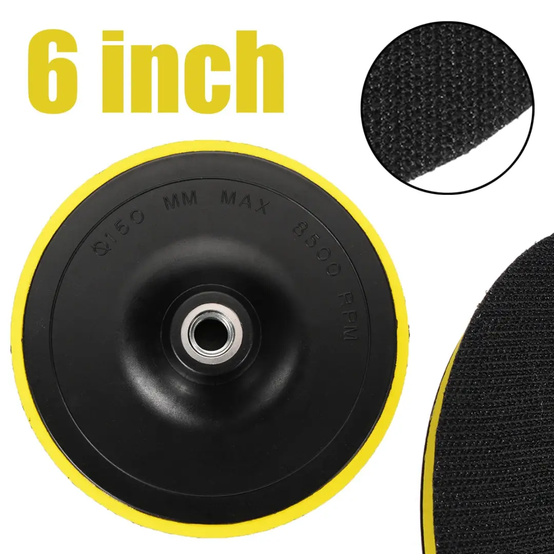 1pc 75mm~180mm M10 Auto Polishing Pad Buffing Plate Disc Adhesive Backed Hooks 3/4/5/6/7 Inches for Car Surface Polishing