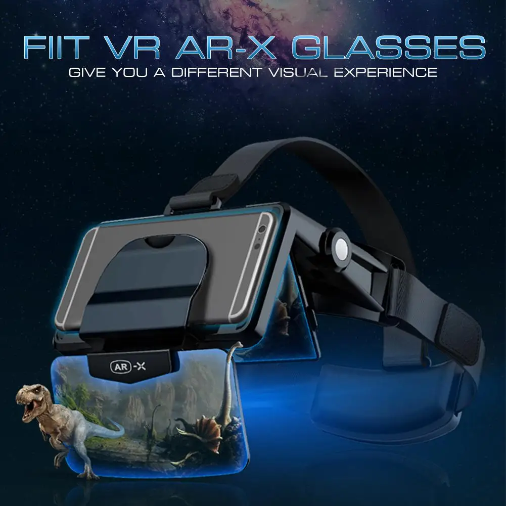 VR AR-X очки шлем 3D VR очки Виртуальная реальность гарнитура смартфон картонный шлем телефон Android сотовый телефон для FIIT