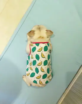 

Law Bucket Clothes Pet Dog Summer Trending Vest Summer Wear Breathable Feet T-shirt Hair