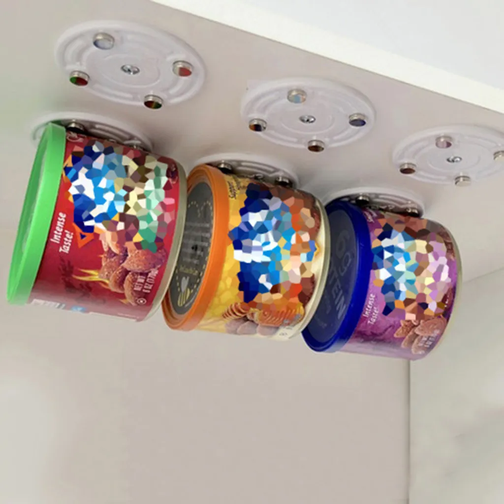 

Can Loft Magnetic Canned Food Hangers Magnetic Save Space In Your Pantry Strong Kitchen Accessories mutfak aksesuarlari