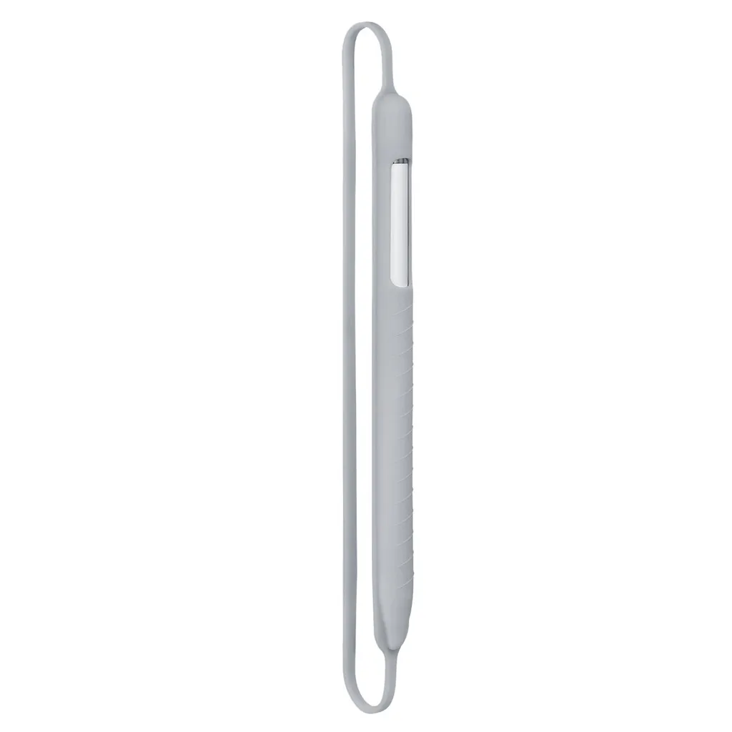 Для Apple Pencil 1th 2th(Gen) нескользящий Силиконовый защитный чехол, чехол для карандаша, чехол для планшета, стилус - Цвета: Серый