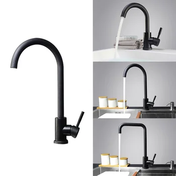 

Heat Resistant Washing Rotatable Multifunction Simple Hotel Universal Hot And Cold Home Stainless Steel Kitchen Faucet