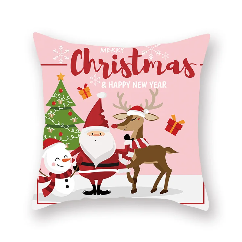 45x45 см хлопковое рождественское покрывало, Рождественское украшение для дома, новогодний декор, Рождественский Санта Клаус, navidad - Цвет: 34