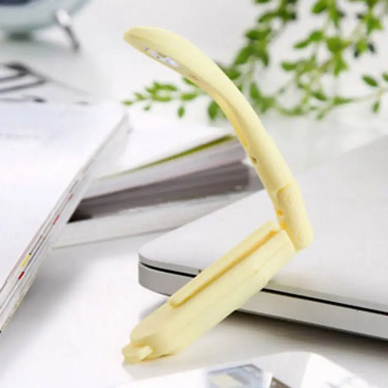 ABS environmental protection small book light portable LED eye travel reading light clip folding