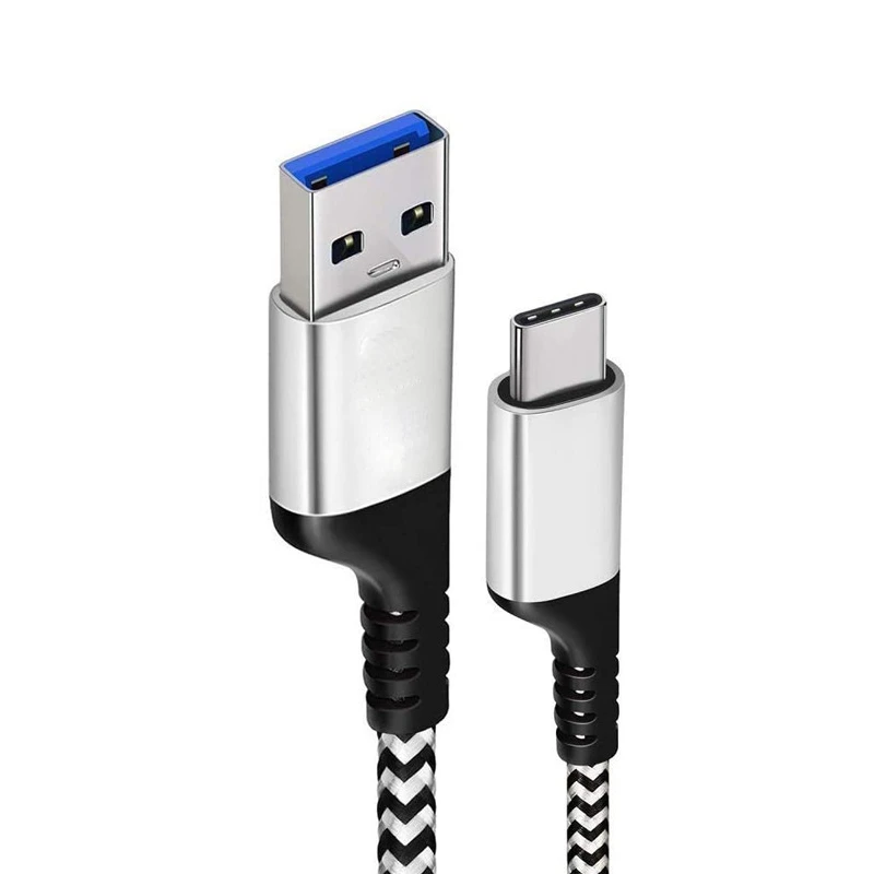 Кабель USB 3 0 Type C для быстрой зарядки А плетеные кабели шнур 5 Гбит/с передача данных Samsung Note9 10 S10 20 Xiaomi