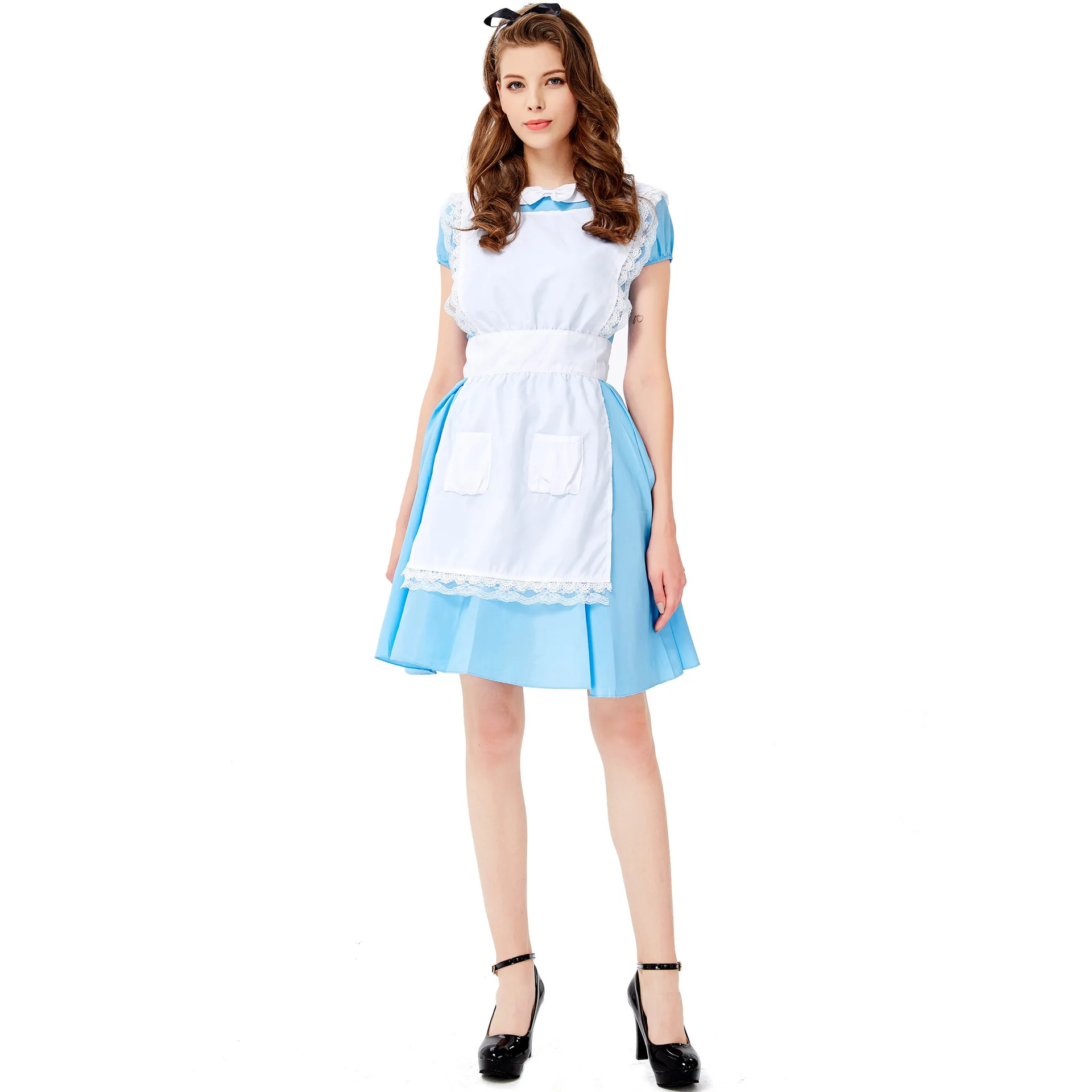 

Code Division New Style Europe And America Maid Ware Maid Costume Germany Beer Festival Clothing Coffee Shop Waiter Uniform