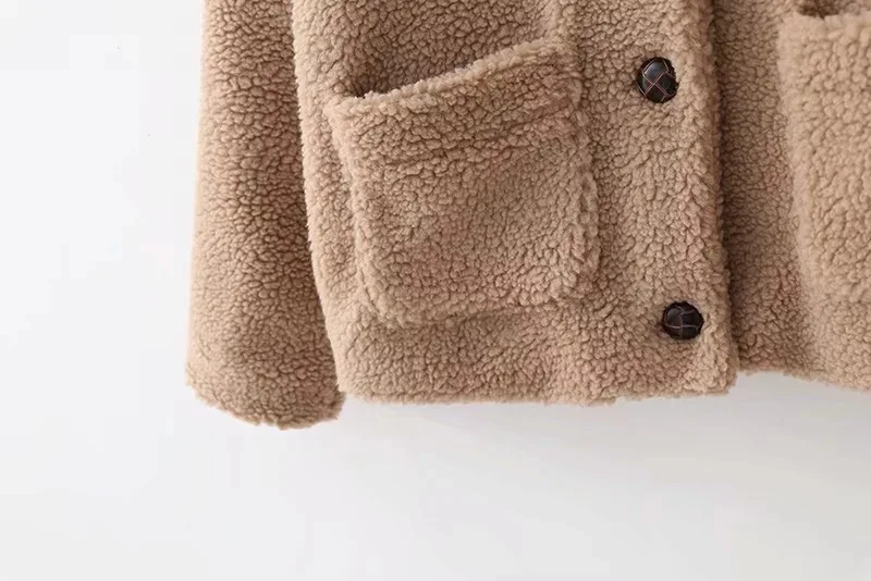 AliExpress EBay,, осень, стиль, Европа и Америка, женское платье, плюшевое, текстурированное, повседневное пальто, модная одежда