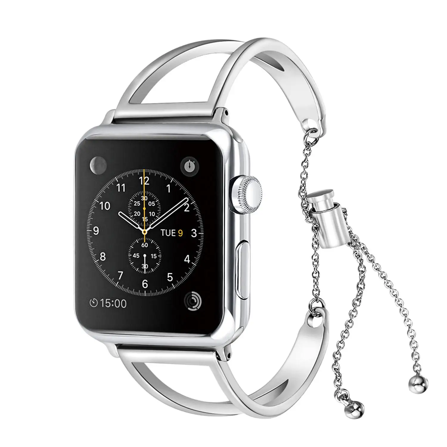 Женский ремешок для Apple Watch 38 мм 42 мм 40 мм 44 мм ремешок из нержавеющей стали модный металлический браслет для iWatch Series5 4 3 2 1 - Цвет: 38-40