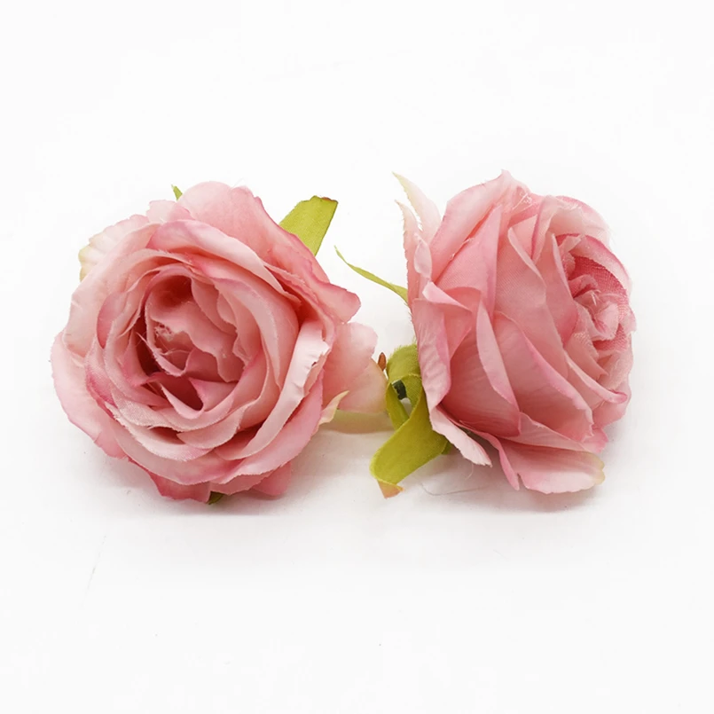 thumbnail image 1 of 2/10 piezas de flores artificiales baratas, rosas de seda para decoración del hogar, bodas, Navidad, bricolaje, álbumes de recortes, suministros para manualidades, plantas falsas, 1 of 5