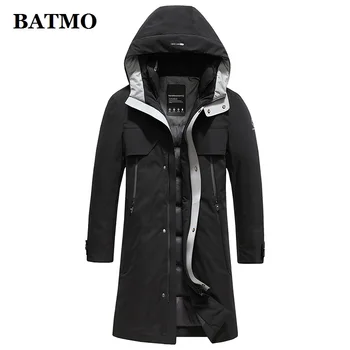 

BATMO 2020 new arrival winter 90% white duck down hooded jackets men,warm thicked parkas coat,8803