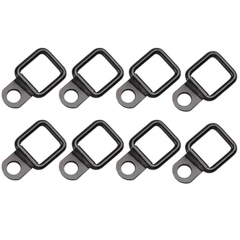 

8pcs Anti Rust Hardware D Rings Surface Mount Car Interior Trunk Cargo Tie Downs Quick Release Universal Iron for Jeep