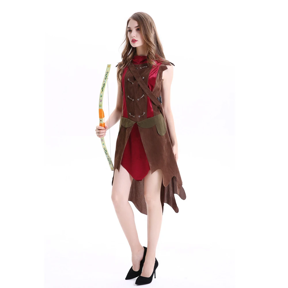 Женский костюм Archer Miss Robin Warrior Solider Larp Hood винтажное платье для косплея одежда дам |