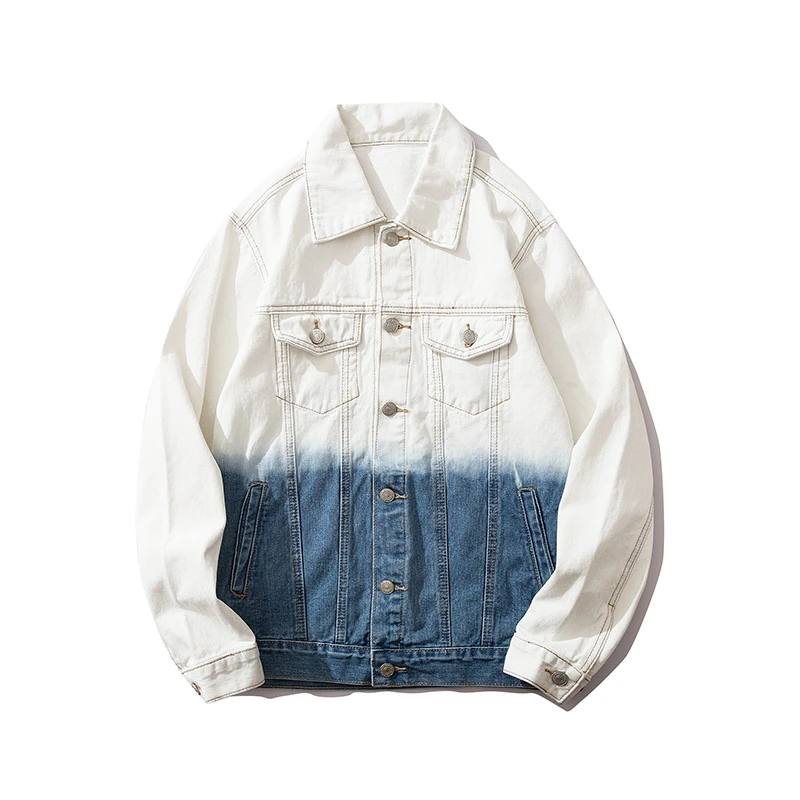 mens graphic jean jacket