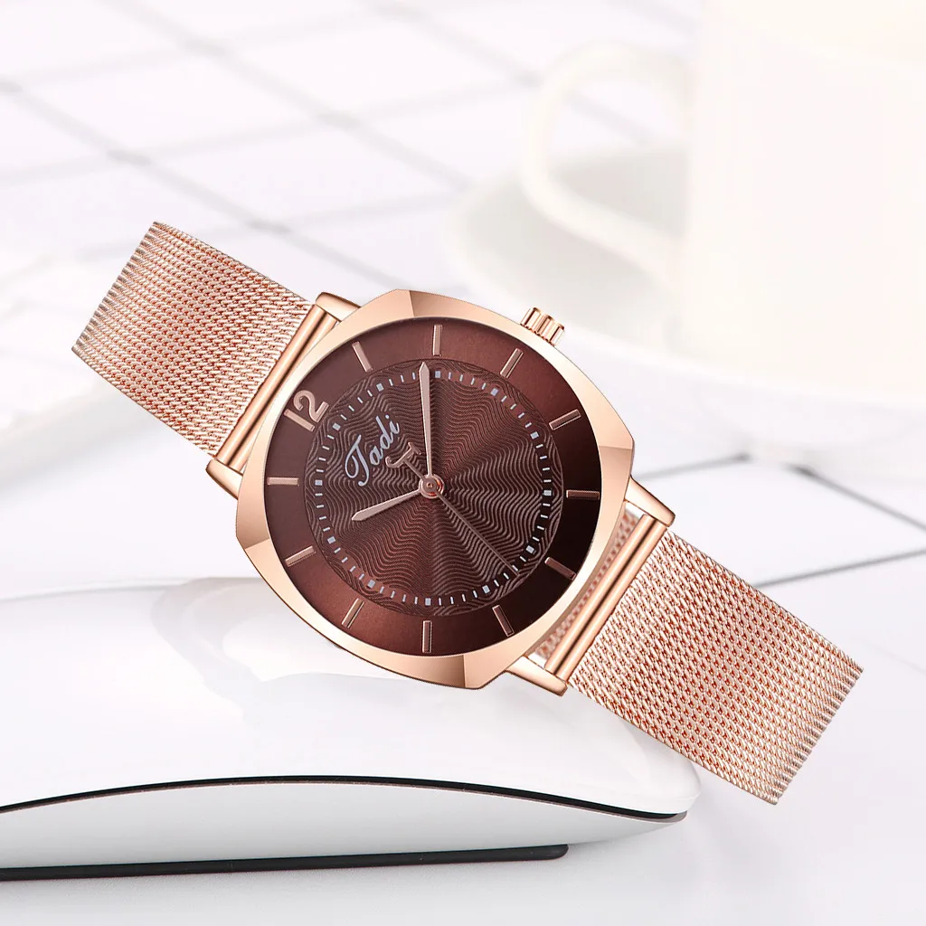 

Luxury Ladies Quartz Watches Stainless Steel Ultra-thin Strap Bracelet Wirstwatches Limited Edition Designer Watch reloj mujer