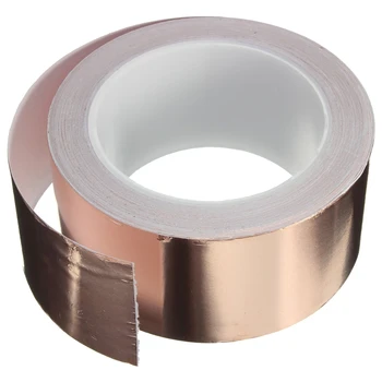 

Copper Foil Tape - (50mm x 20m) - EMI Shielding Conductive Adhesive for Stained Glass,Paper Circuits,Electrical Repairs