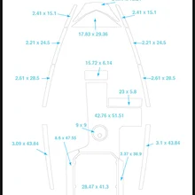 Malibu 21 MLX коврик для кокпита лодка EVA Тиковый настил 1/" 6 мм