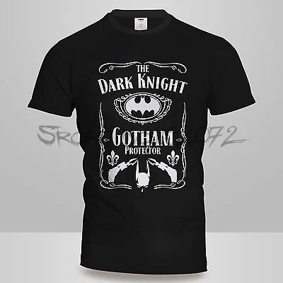 

Mens Unisex Batman DARK KNIGHT T-Shirt Gotham Protector Comics Tee summer men cotton t-shirt shubuzhi brand man tee-shirt