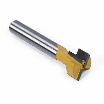 

T Slot Cutter Slotting Rabbeting Bearing Router Bit 1/4 Shank For Woodworking