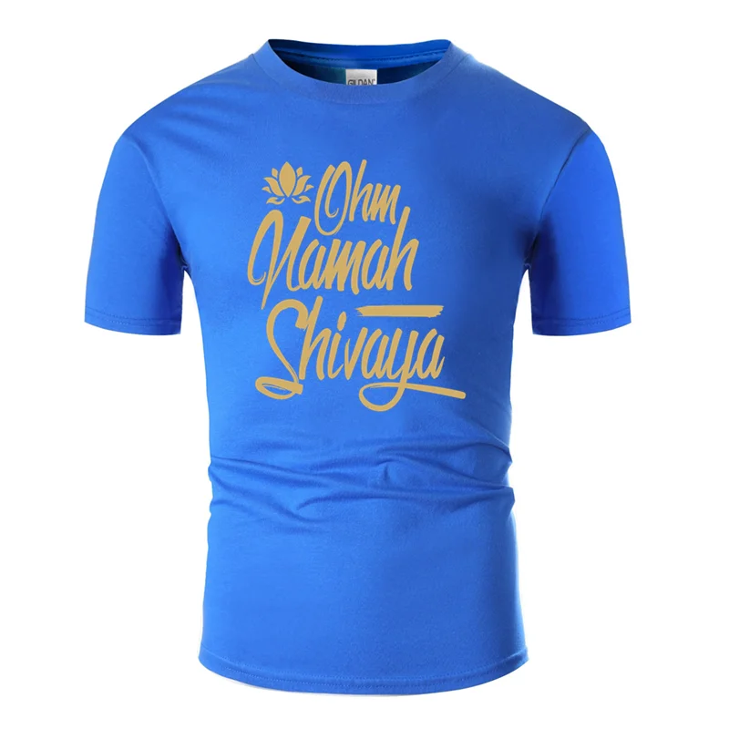 Men-Blue Комическая индийская мантра крутая Подарочная Футболка мужская формальная армейская Зеленая Мужская футболка хипстер размера плюс 3xl 4xl 5xl - Цвет: Men-Blue