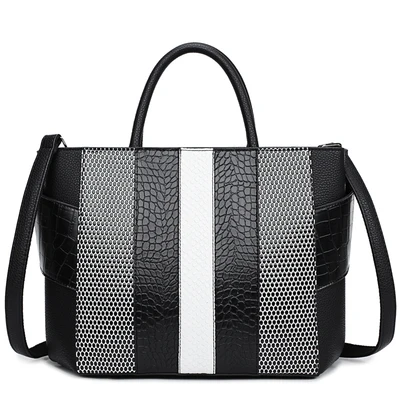 Женские сумки, Аутентичные женские сумки с крокодиловым узором, кожаные женские сумки, большие сумки, женская сумка, сумки известного бренда, роскошные высококачественные - Цвет: 8
