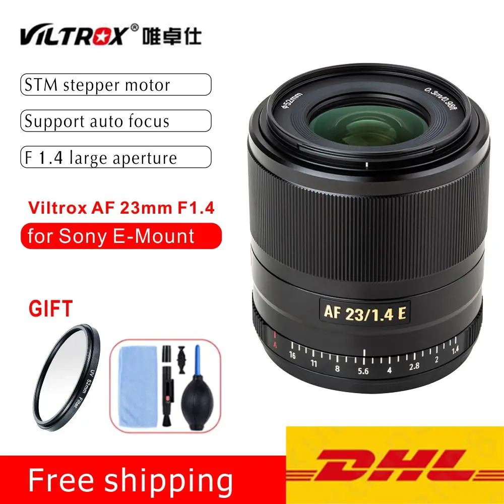 VILTROX 23 мм f1.4 линза с автофокусом APS C компактный большой светосильный объектив для