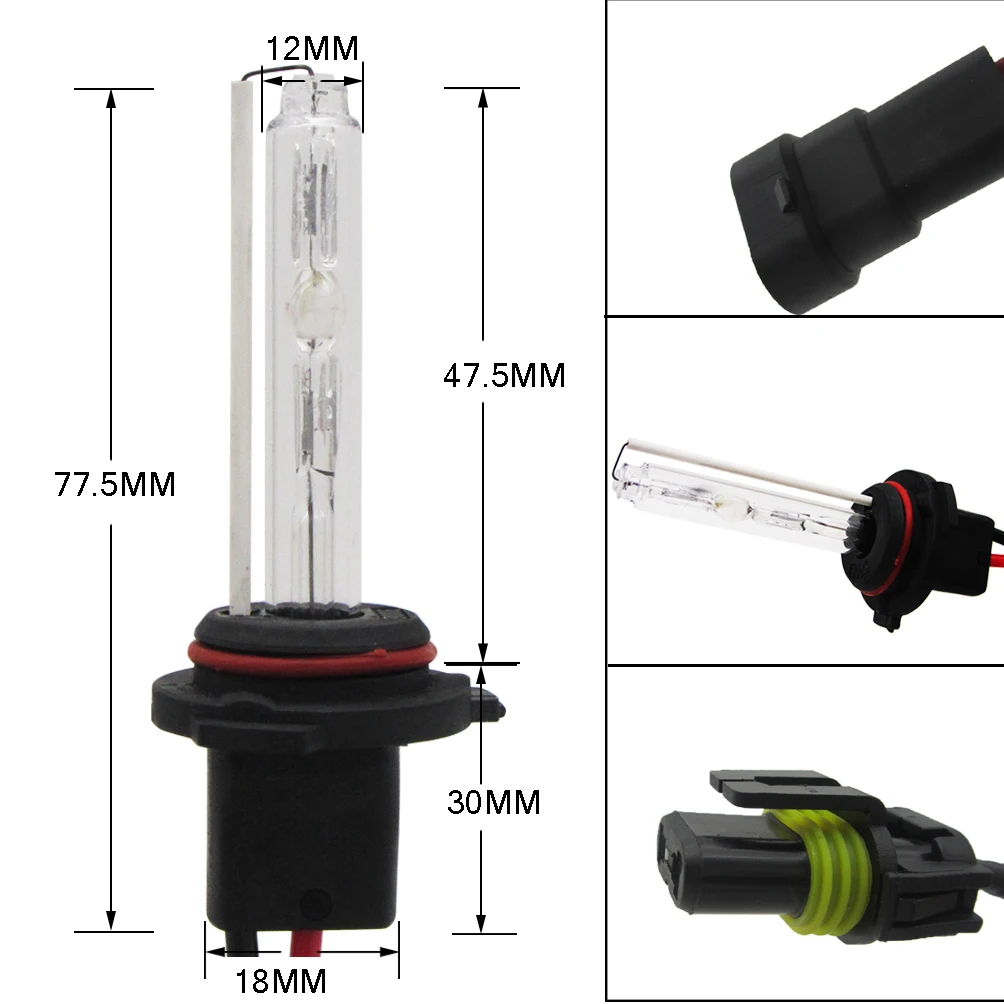 Пара 55 Вт HID Ксеноновые фары конверсионный комплект лампы 9006/HB4 6000 K/8000 K/10000 K