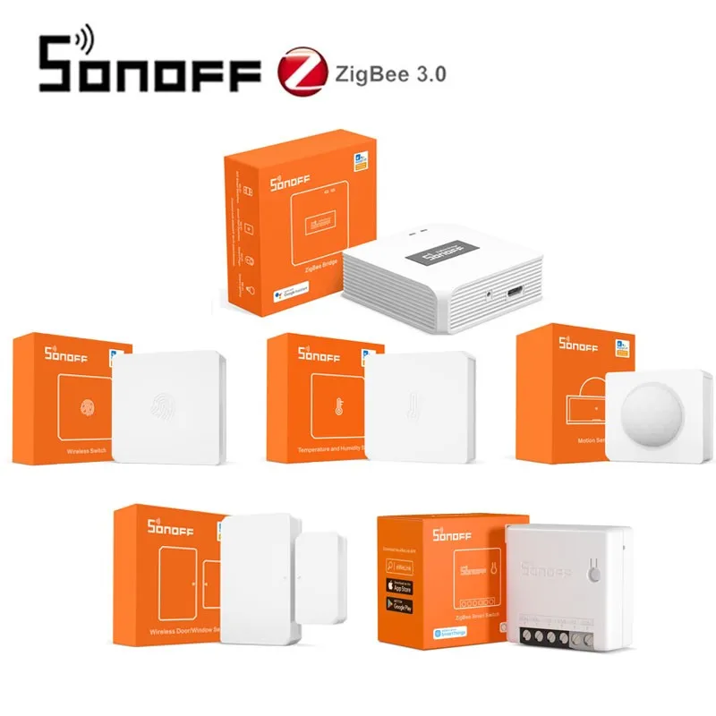 SONOFF Zigbee 3 0 ZBBridge Mini ZBMINI/беспроводной переключатель/Влажность температуры/движения
