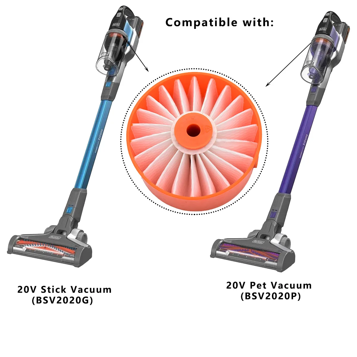 Refurbished Black & Decker BSV2020G PowerSeries Extreme Cordless Stick Vacuum Cleaner