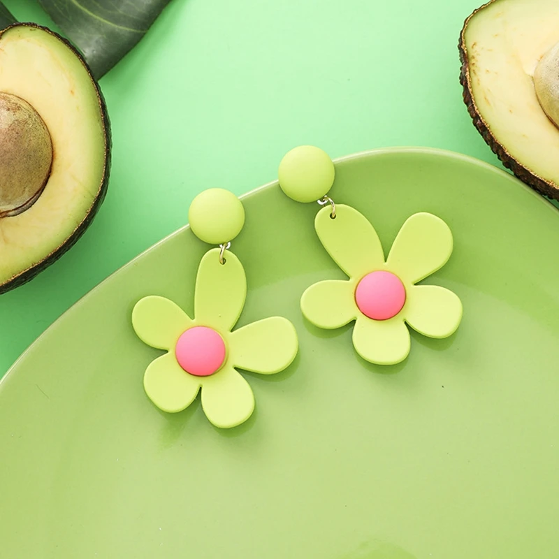 30 стилей Ретро зеленый авокадо фруктовые цветы серьги набор сладкие летние геометрические матча свежие зеленые женские Простые Модные ювелирные изделия