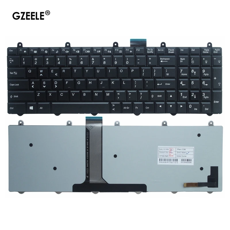 Новая клавиатура для ноутбука Clevo P150EM P170EM P370EM P570WM с подсветкой | Компьютеры и офис