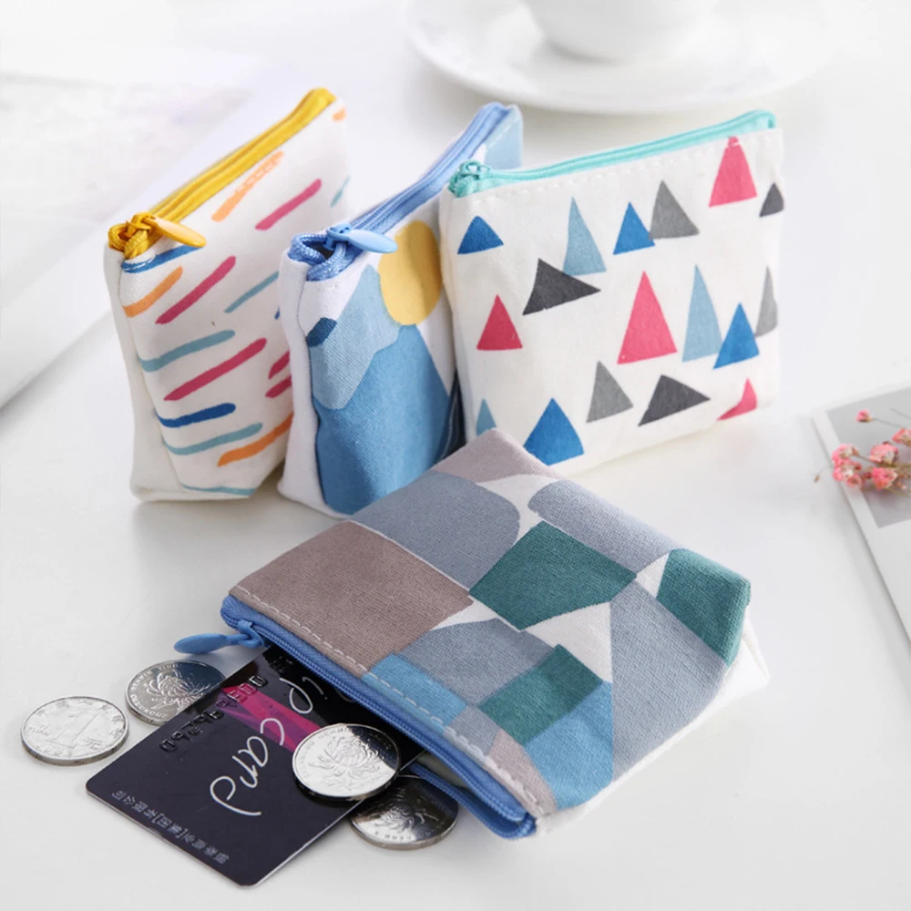 

Mini Sanitary Napkin Bag Canvas Coin Purse Credit Card Holder Sanitary Pad Pouch Cosmetics Organizer Storage Bags Women Wallets