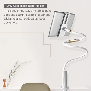 

Non Slip Long Arms Clamp Universal Gooseneck Lazy 360 Degree Flexible Portable Durable Phone Stand Tablet Holder Bedroom