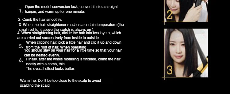 Volume/Straight Hair-in-Marcel Waver Wet And Dry Dual Purpose Pear Twisted Rolls Straight Dual Purpose Marcel Waver Expor