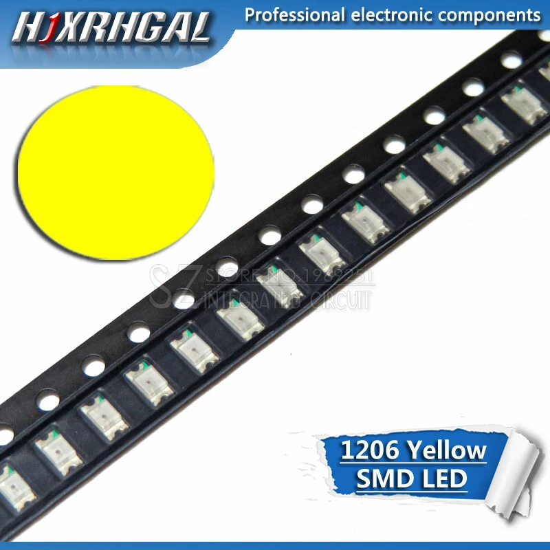 1 шт. желтый 1206 светодиодные диоды smd свет и hjxrhgal