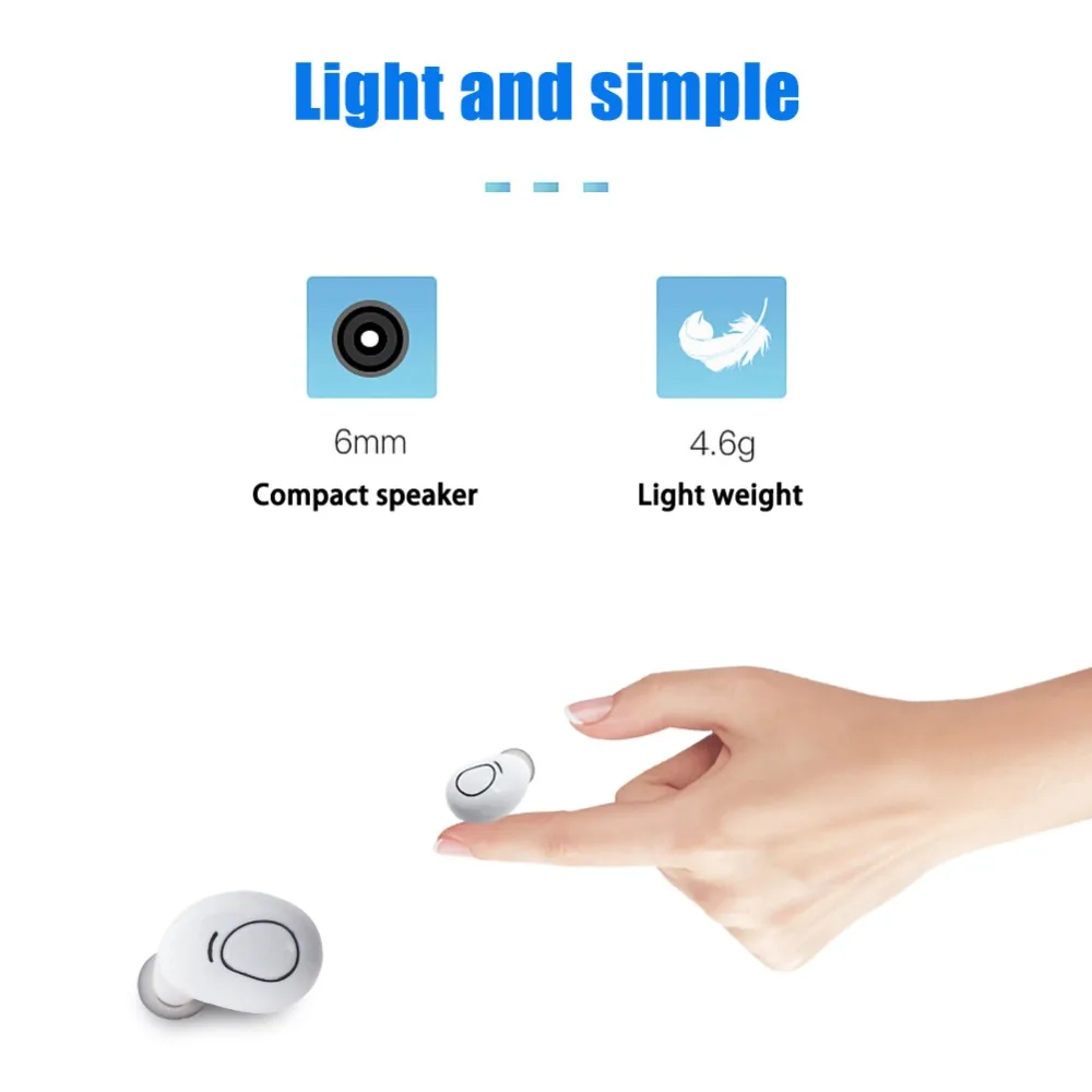 G60 TWS Bluetooth True Wireless Earphones Stereo bass Bluetooth 5.0