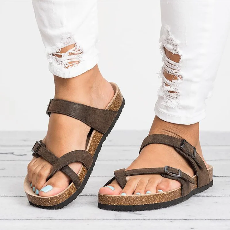 

Women Sandals Rome Style Summer Sandals For Nice Flip Flops Plus Size 35-53 Flat Sandals Beach Summer Zapatos Mujer Casual Shoes