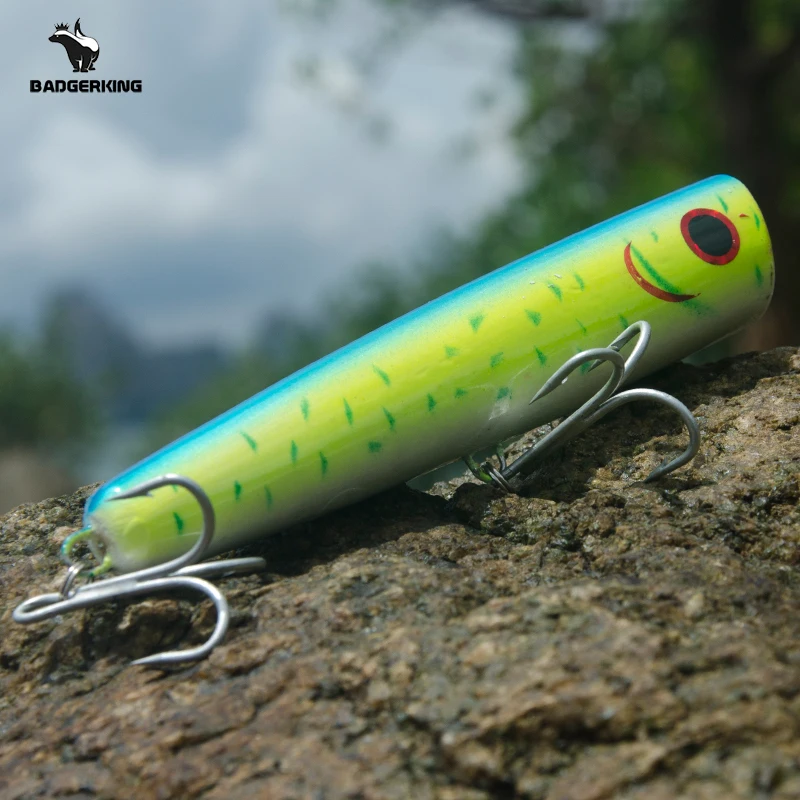 Clearance Saltwater Wooden Popper Fishing Lure15cm 52g Top Water Popper  Artificial Bait For Beach Fishing Ocean Fishing - AliExpress