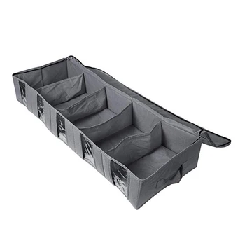

Flexible Zippered Underbed Storage Bag for Comforter Clothes Shoes Storage