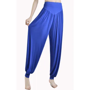 

High Waist Women's Pants Wide Leg Loose Long Bloomers Trousers Belly Dancing Bloomers Pants Dance Club Pants 7644 1