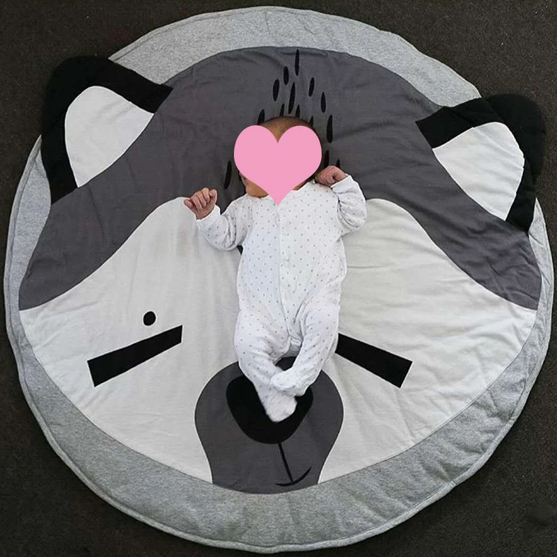 Koodykids скандинавские мягкие игровые коврики для новорожденных, хлопковые коврики для занятий в тренажерном зале, игровые дорожки, круглые напольные ковры для детей, декор для детской комнаты