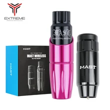 Профессиональный Перманентный макияж машина татуировки роторная ручка машина с мачтой беспроводной татуировки батарея питания Набор для татуировщика