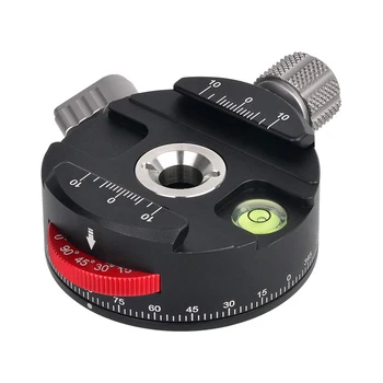 

PULUZ Panorama Base Mount Aluminum Alloy Coaxial Indexing Clamp Scale Fluid Tripod Head