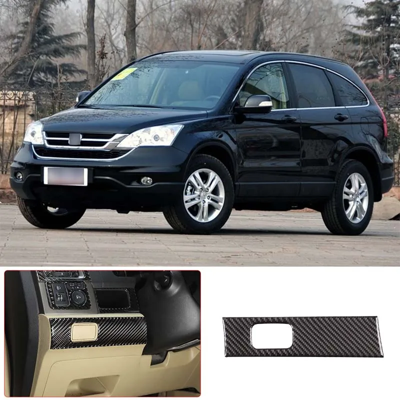 

Для Honda CRV 2007-2011 декоративные наклейки из мягкого углеродного волокна под приборную панель аксессуары для модификации автомобиля