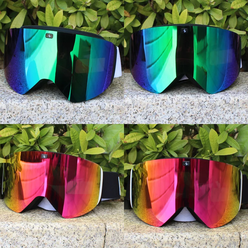2024 New Magnetic Double Layer Ski Goggles Polarized Lens Skiing Anti-fog UV400 Snowboard Goggles Men Women Ski Glasses Eyewear 4