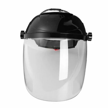

Protection Cap Transparent Shield Anti-UV Anti-shock Half Face Helmet Household Welding Cap to Protect Eyes and Face TB