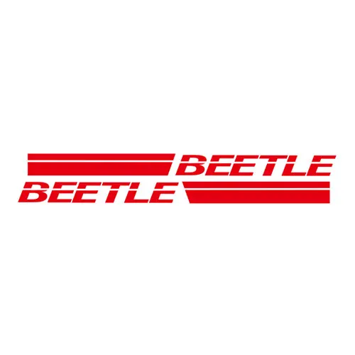 Для VW Beetle для Volkswagen Beetle, стикер для кузова автомобиля, Настраиваемые автомобильные наклейки на дверь, Боковые Полосатые наклейки, наклейка - Название цвета: Red