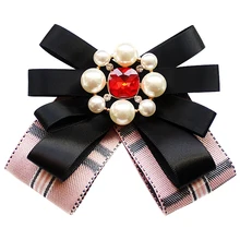 Цветочные бабочки, галстук-бабочка, винтажный поддельный шейный галстук для женщин, топы и блузки, рубашка, Женская Брошь для галстука-бабочки, Дамская Алмазная гравата