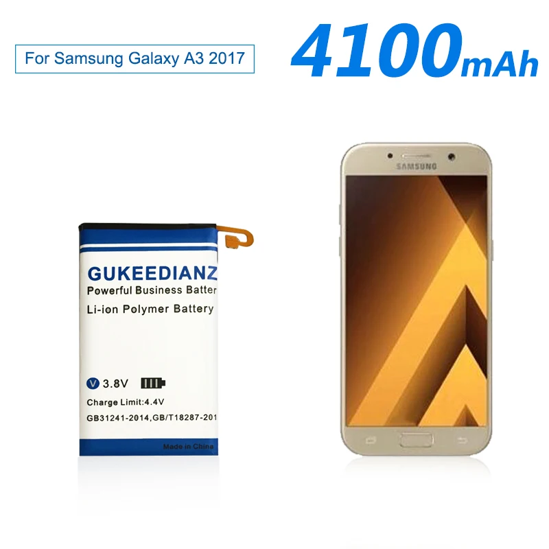 GUKEEDIANZI EB-BA320ABE сменная батарея для телефона для Samsung Galaxy A3 a320 A320F 4100 мАч подлинный аккумулятор для телефона