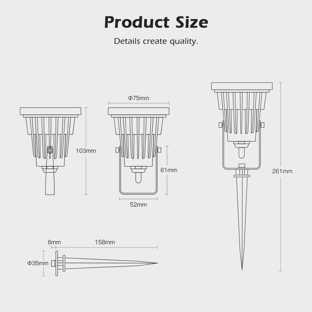 Lampadaire extérieur,lampe d'extérieur LED Zigbee 3.0,indice d